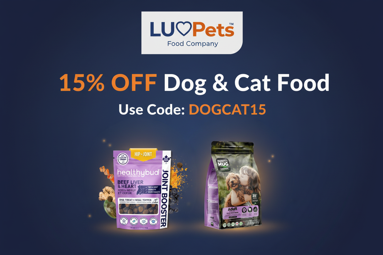15% OFF Dog & Cat Food - Use Code DOGCAT15