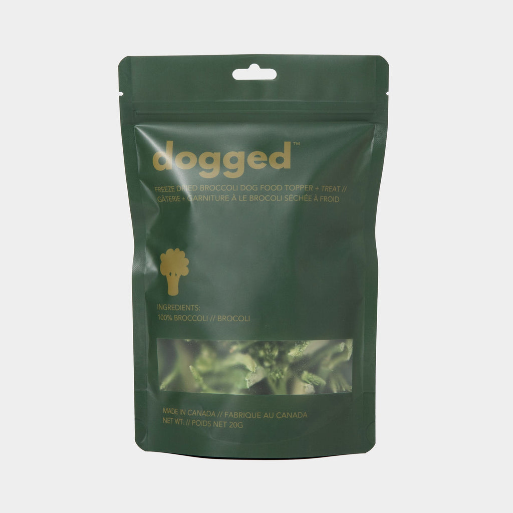 Freeze dried broccoli DOG Topper