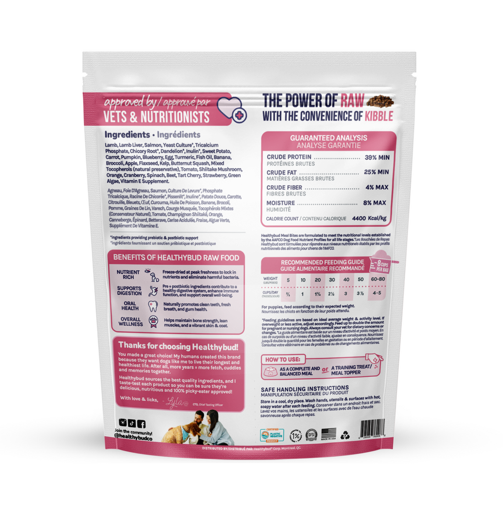 Lamb + Salmon Meal Bites - Dog