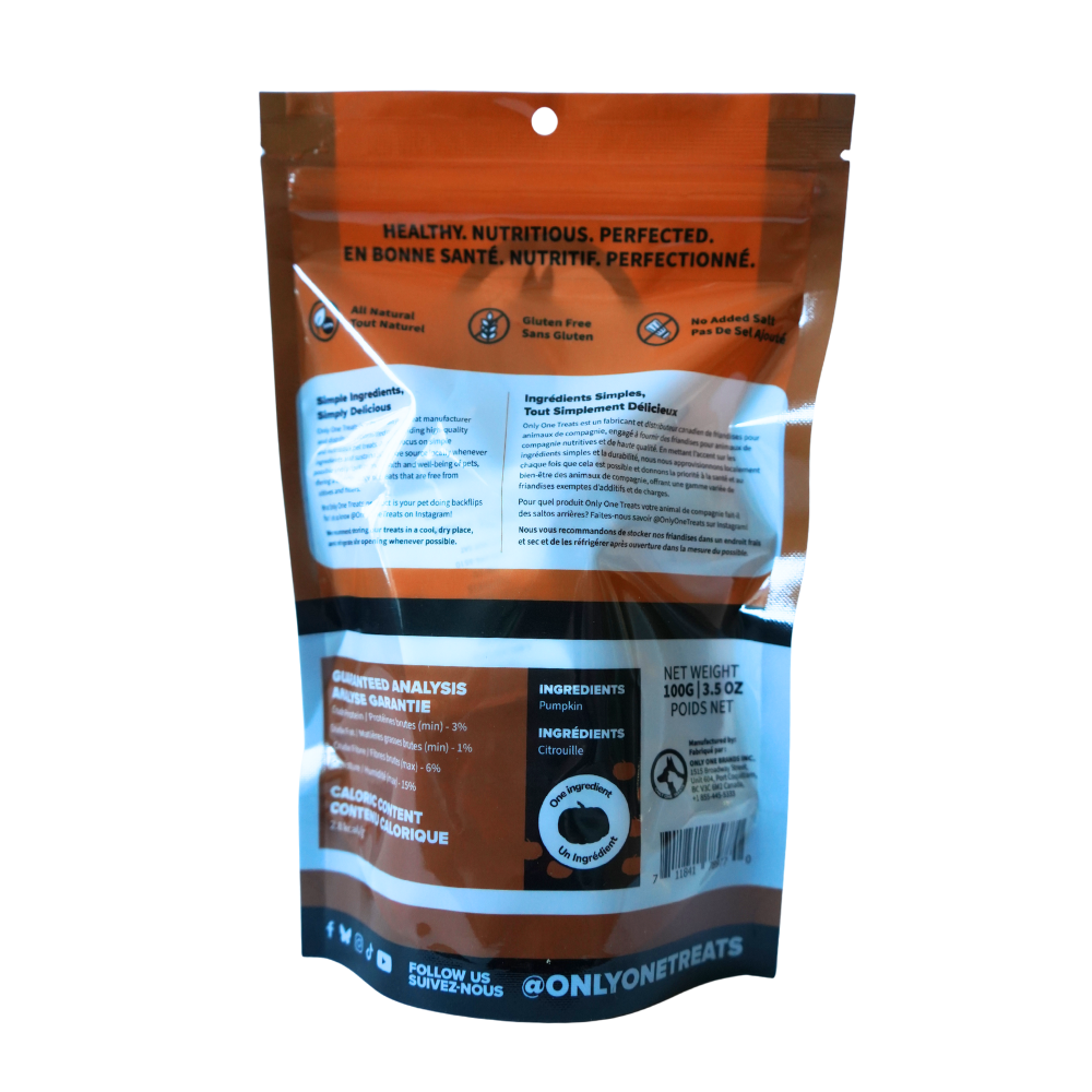 Dried Pumpkin Slices 100g (Dogs)