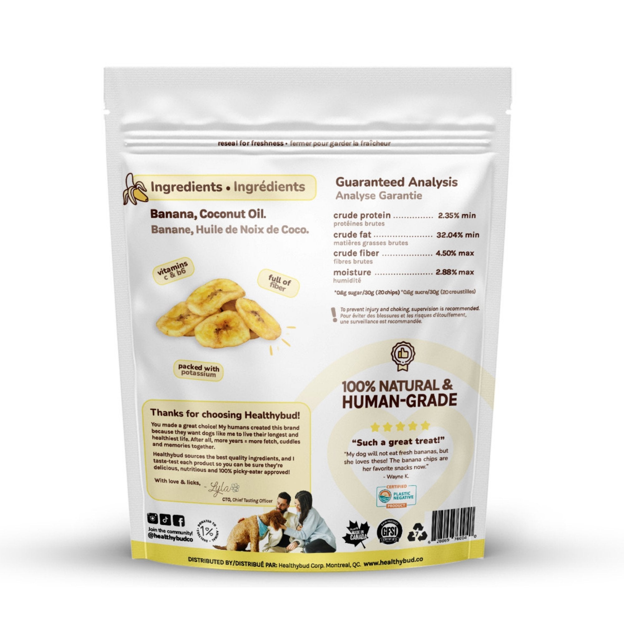 Banana Chips Dog Treats