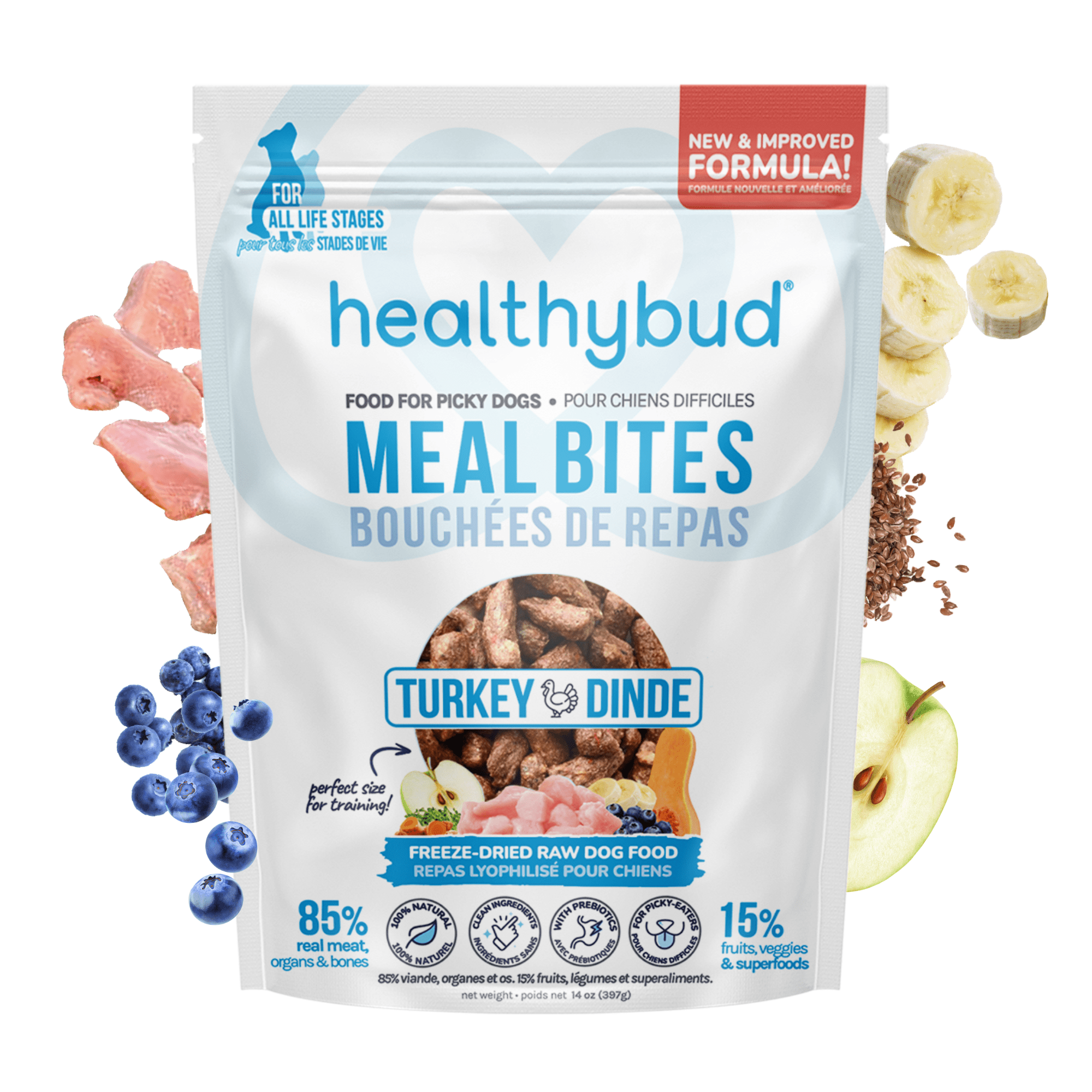 Turkey Meal Bites - Dog